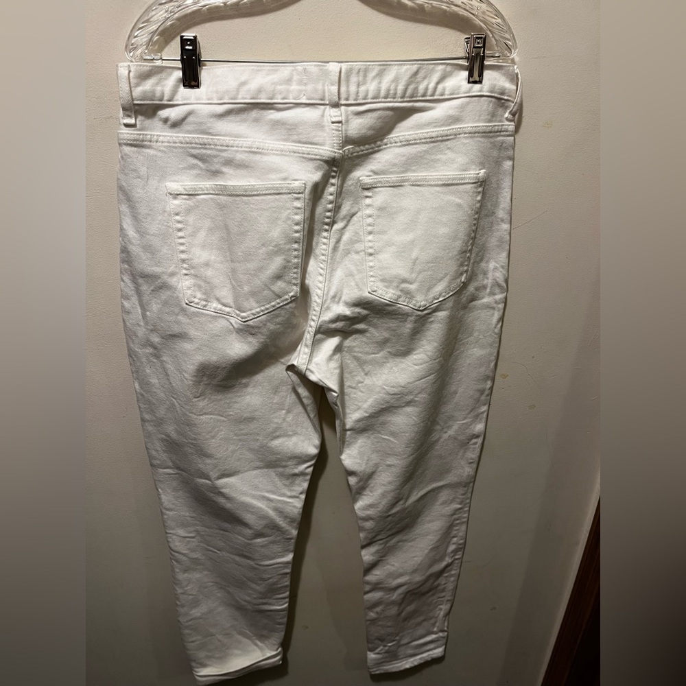 Everlane High Rise Skinny Jean in‎ White 33 tall nwot - Picture 5 of 5
